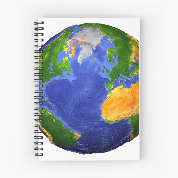 Item preview, Full view of the Earth showing topographic data. designed and sold by StocktrekImages.