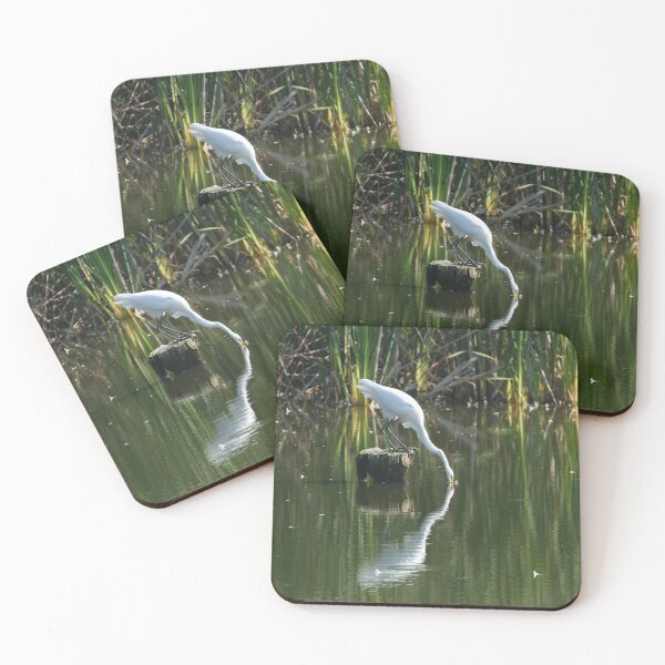 Item preview, Great egret hunting from a stump designed and sold by PaulKPhoto.