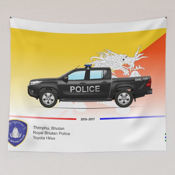Item preview, Bhutan police vehicle designed and sold by DrewPodshe.