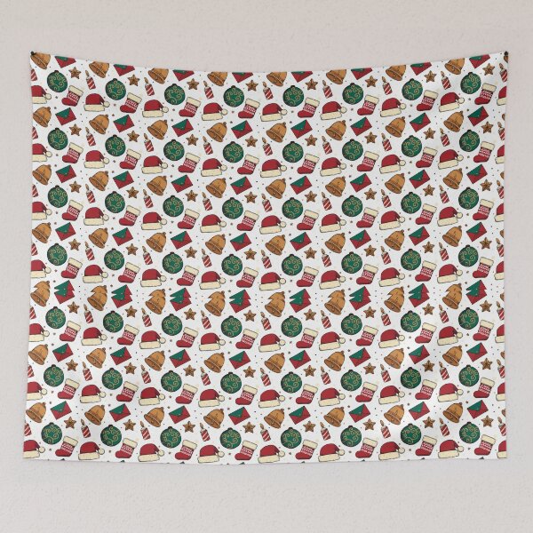 Item preview, Vintage Christmas Hawaiian Pattern designed and sold by SimoCompany.