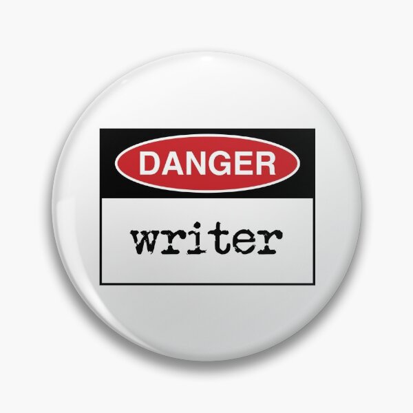 Item preview, Danger: writer designed and sold by Peter Fyfe's Squalid Little Merch Shop.