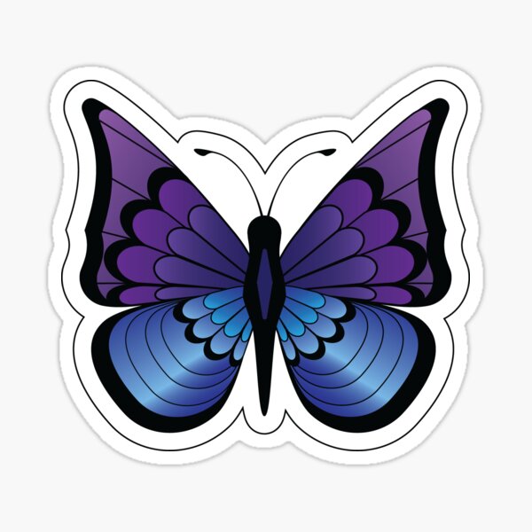 Purple Butterfly Sticker for Sale by piperbrantley  Butterfly art,  Butterfly art painting, Butterfly wallpaper