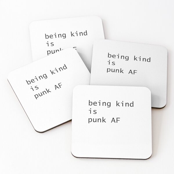 Item preview, being kind is punk AF (plain) designed and sold by Starbelly208.