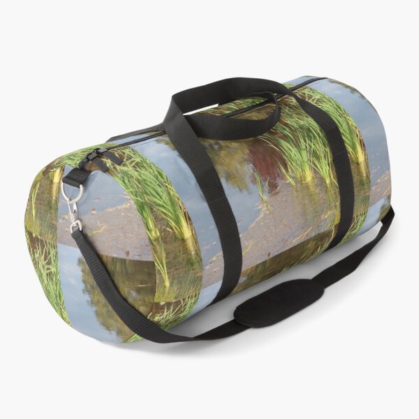 Item preview, Lake Water Side Reflection with Cattails designed and sold by JariHawk.