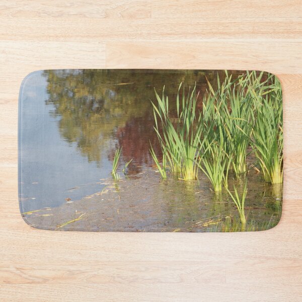 Item preview, Lake Water Side Reflection with Cattails designed and sold by JariHawk.