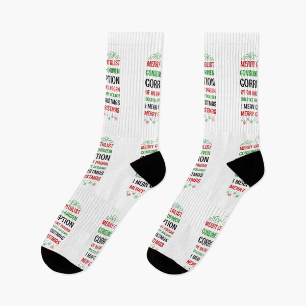 Item preview, MERRY CAPITALIST CONSUMER-DRIVEN CORRUPTION OF AN ANCIENT PAGAN SOLSTICE FERTILITY HOLIDAY. I mean Christmas. MERRY CHRISTMAS designed and sold by ArtistryPrint.