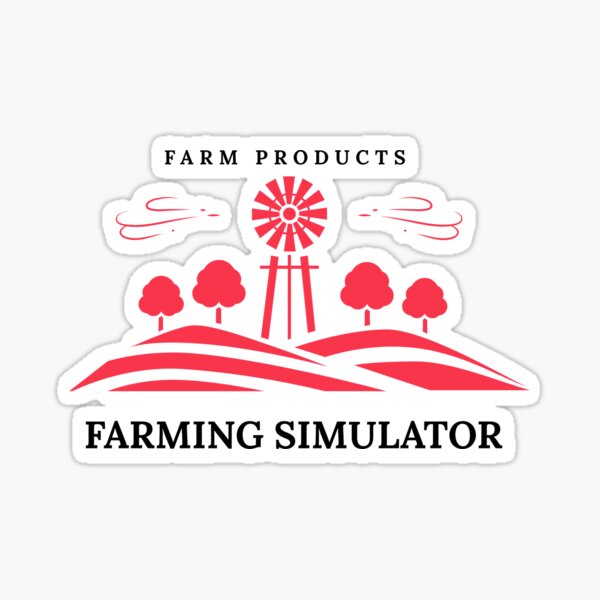 "farming simulator" Sticker for Sale by kuikai123 | Redbubble