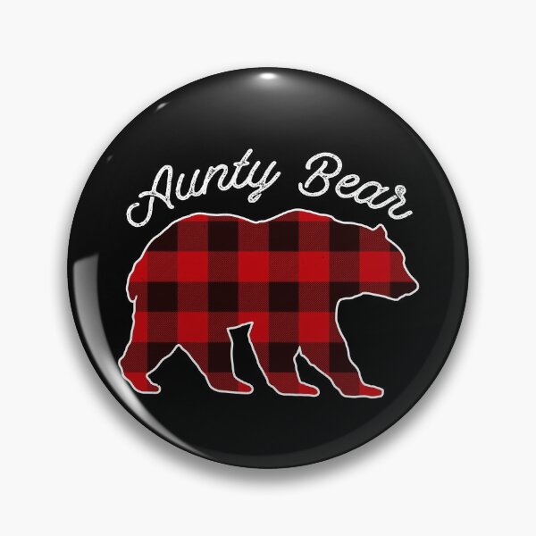 Item preview, Aunty Bear - Red Plaid Christmas Pajama Family Gift designed and sold by DavisHasari.