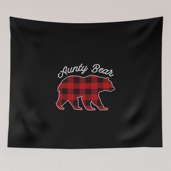 Item preview, Aunty Bear - Red Plaid Christmas Pajama Family Gift designed and sold by DavisHasari.