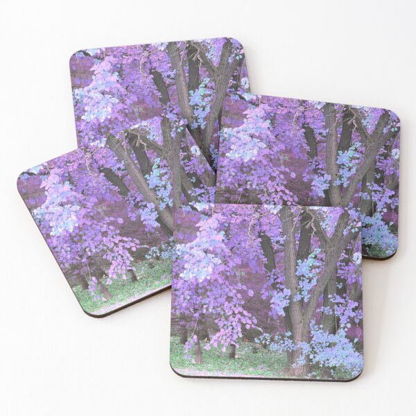 Item preview, Pretty Pastel Forest Violets Light Blue Purple  designed and sold by JariHawk.