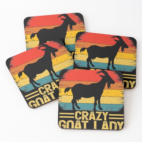 Item preview, Vintage Retro Crazy Goat Lady Goats Lover Farmer Premium designed and sold by princbird.