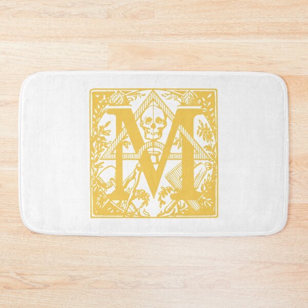 Item preview, Customized letter *M* name initials monogram! Personalized masonic illuminati tarot magic skull font for artists and musicians! designed and sold by Popular-Gifts.