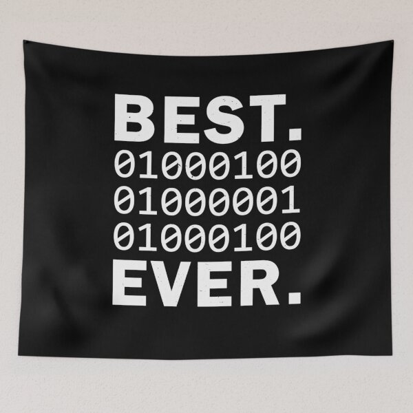 Item preview, Funny Works Best Dad Ever In Binary Code. Funny Father_s Papa Coder designed and sold by TNMankdesign.