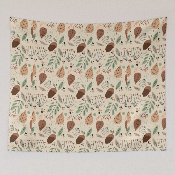 Item preview, Soft Colors Leaves Nature Pattern designed and sold by SimoCompany.