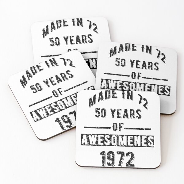 Item preview, Made In 72 50 Years Of Awesomeness 1972 Birthday Vintage designed and sold by SenYou.