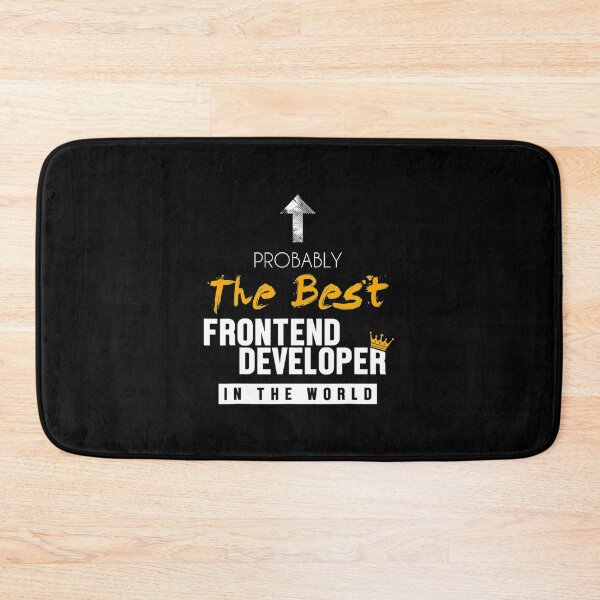 Item preview, Funny Works Best Frontend Developer World Developer Coder Programmer designed and sold by TNMankdesign.