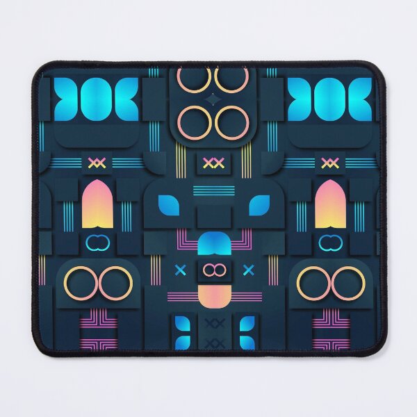 Item preview, 3D Shapes with Dark Blue Background New Design designed and sold by taherismail.