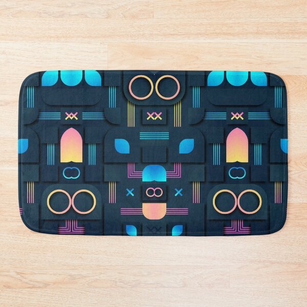 Item preview, 3D Shapes with Dark Blue Background New Design designed and sold by taherismail.