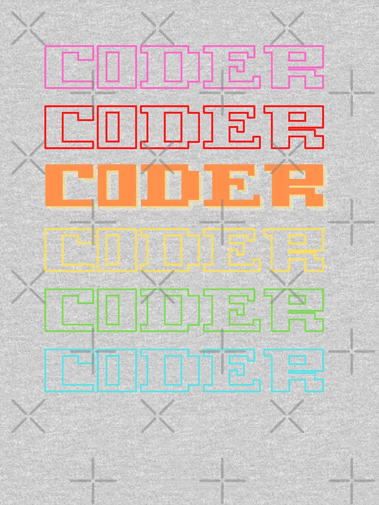 Thumbnail 5 of 5, Kids Pullover Hoodie, Coder Coder| Colorful Coding/Coder software engineer developer programmer geek coder STEM designed and sold by brinikki.