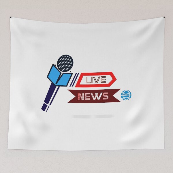 Item preview, live news reporter sticker | live news reporter t-shirt many more  designed and sold by KARTICK DUTTA.