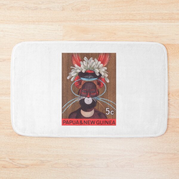 Item preview, 1968 Papua New Guinea Headress 5c Postage Stamp designed and sold by retrographics.