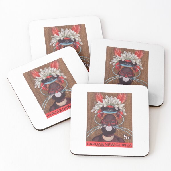 Item preview, 1968 Papua New Guinea Headress 5c Postage Stamp designed and sold by retrographics.