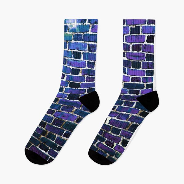 Item preview, Brick Wall Teal Violet designed and sold by 2sweetsDesign.