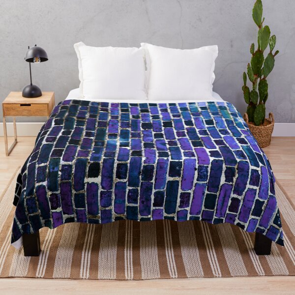 Item preview, Brick Wall Teal Violet designed and sold by 2sweetsDesign.
