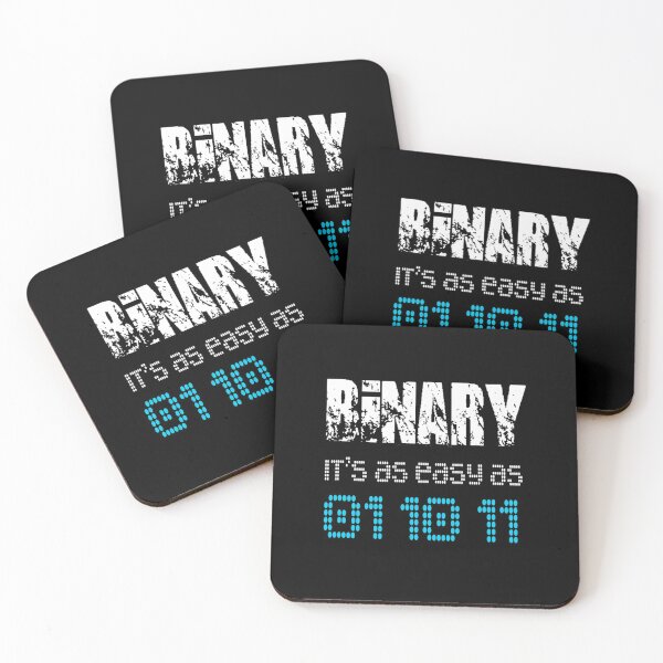 Item preview, Funny Works Binary It_s As Easy As 01 10 11 - Base-2 Numeral Tee designed and sold by TNMankdesign.