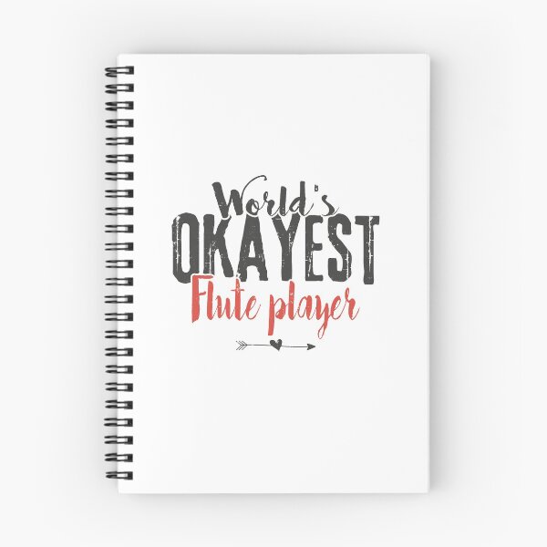 Item preview, World's Okayest Flute Player Funny Saying designed and sold by Graphic-hunt.