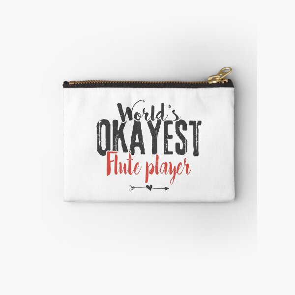 Item preview, World's Okayest Flute Player Funny Saying designed and sold by Graphic-hunt.