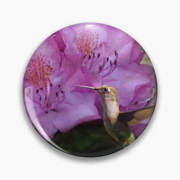 Item preview, Hummingbird With Purple Flowers designed and sold by michaelasamples.