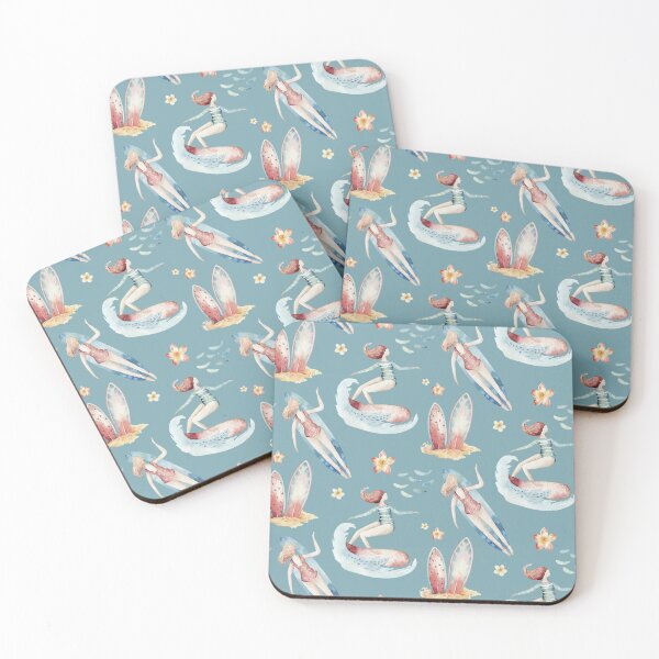 Item preview, Female Surfers With Surfboards And Flowers  designed and sold by Garnettee.