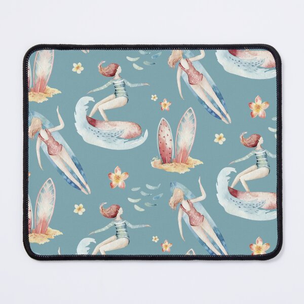 Item preview, Female Surfers With Surfboards And Flowers designed and sold by Garnettee.