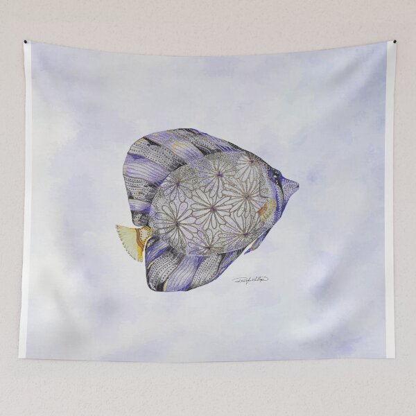 Item preview, Watercolor Sailfin Tang designed and sold by batikandesigns.