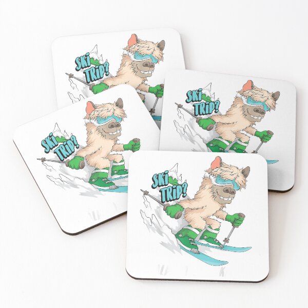 Item preview, Cool Ski Trip Alpaca The Skis Funny Animal Pun Skier Gift T-Shirt designed and sold by BlochEmiline.
