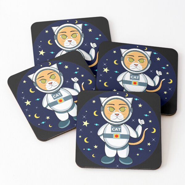 Item preview, Everyday Astronaut cat drawing designed and sold by BeccaKenDesigns.