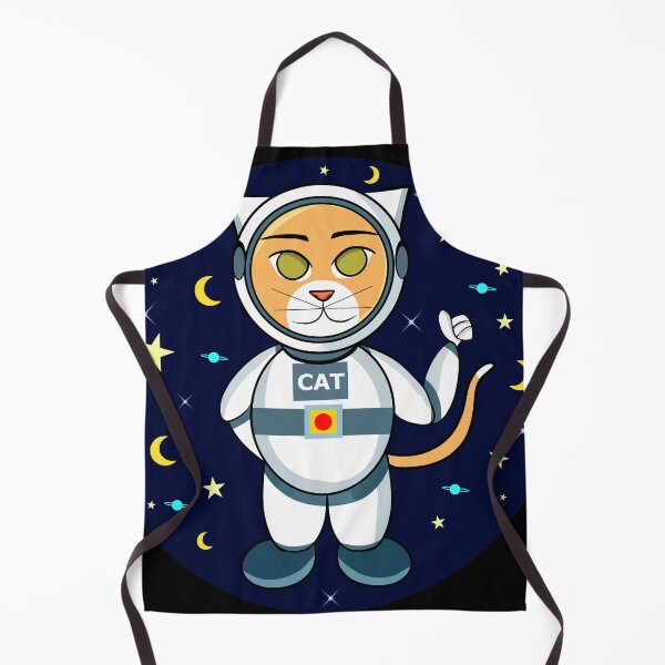 Item preview, Everyday Astronaut cat drawing designed and sold by BeccaKenDesigns.