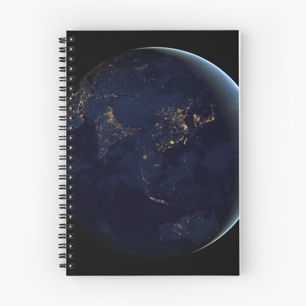 Item preview, Full Earth at night showing city lights of Asia and Australia. designed and sold by StocktrekImages.