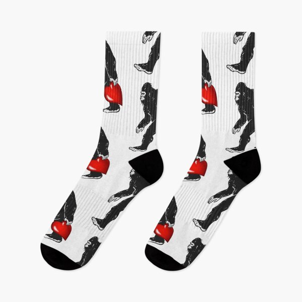 Aperçu de l'œuvre Saint Valentin drôle de Bigfoot créée et vendue par checkertonetees.