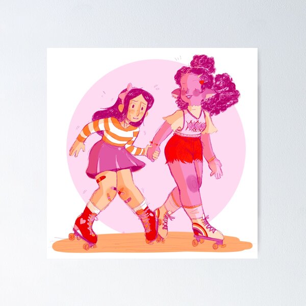 Item preview, Roller Girls: Haolan and Lizzie designed and sold by Gummy-Shark.