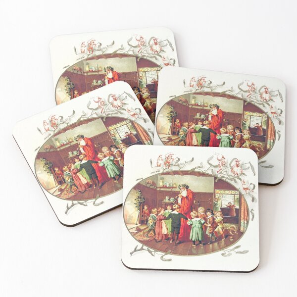 Item preview, Santa Claus with Children - illustration - The Coming of Father Christmas - 1894 -  by Eliza F. Manning designed and sold by Wanda Case.