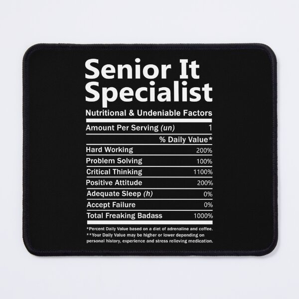 Item preview, Senior It Specialist T Shirt - Nutritional and Undeniable Factors Gift Item Tee designed and sold by oslandefren.