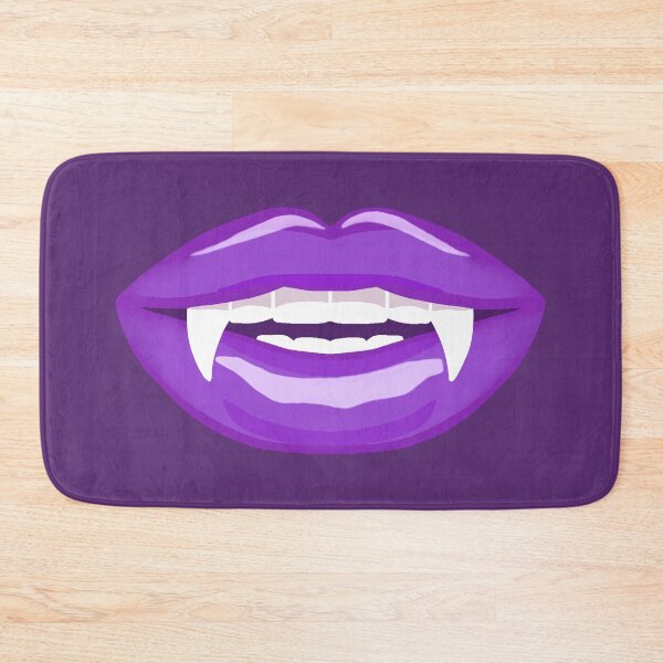 Item preview, Toothy Vampire Fang Smile Glossy Purple Lips designed and sold by ViewerEqualsPhoton.