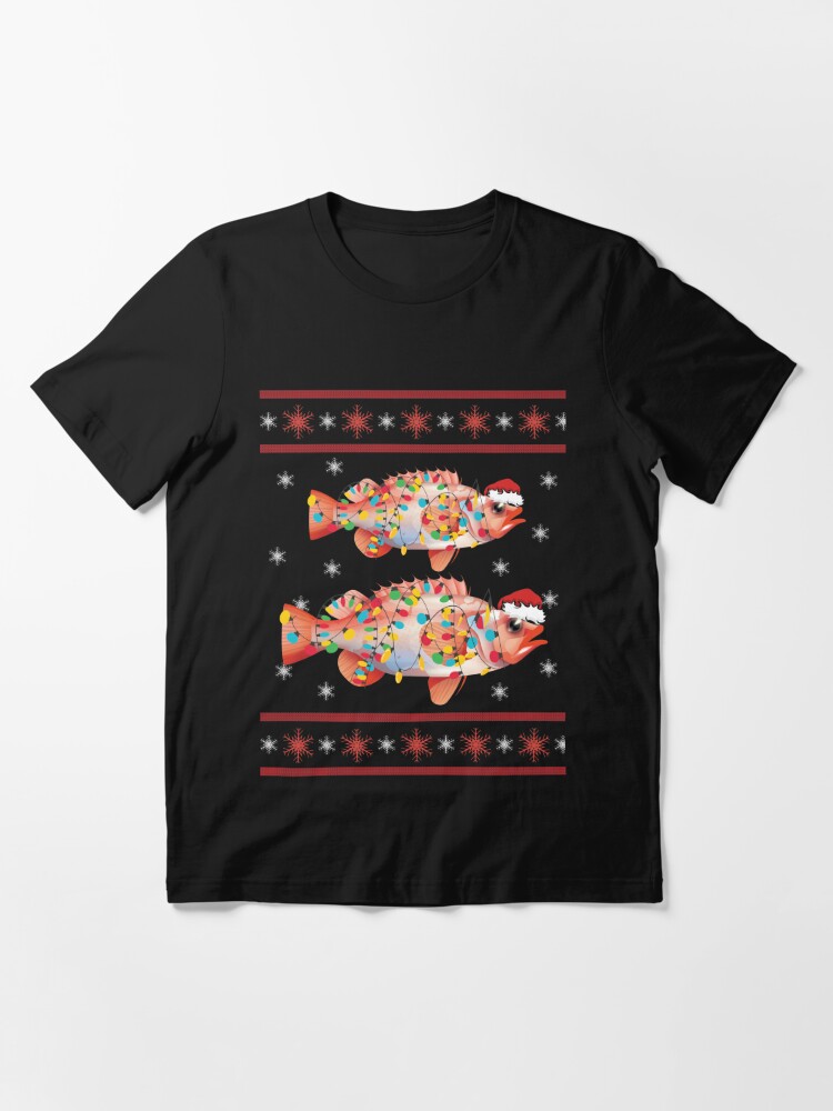 MERRY FISHMAS FISHING FISH CHRISTMAS  Essential T-Shirt for Sale