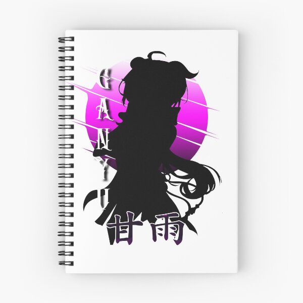 Item preview, ganyu silhoutte kanji name designed and sold by abangkejepit.