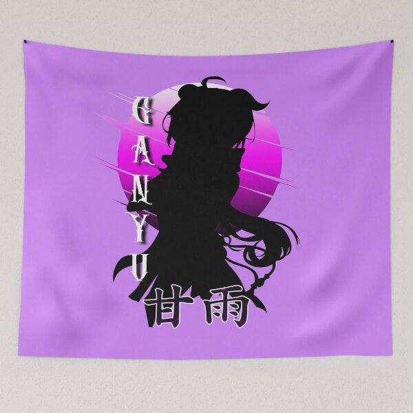 Item preview, ganyu silhoutte kanji name designed and sold by abangkejepit.
