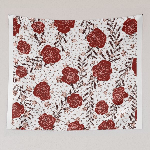 Item preview, red roses pattern designed and sold by mvsoileau.