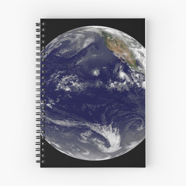 Item preview, View of Earth showing three tropical cyclones in the Pacific Ocean. designed and sold by StocktrekImages.