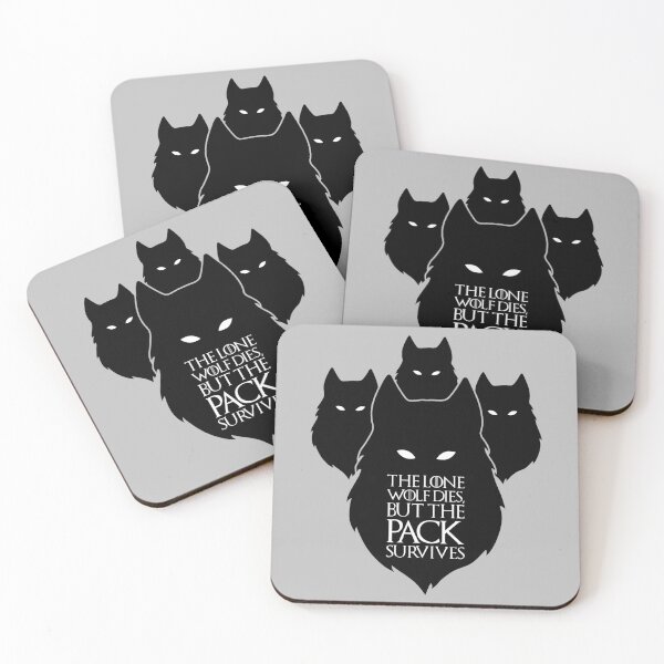 Item preview, The lone wolf dies, but the pack survives designed and sold by collectiarts.